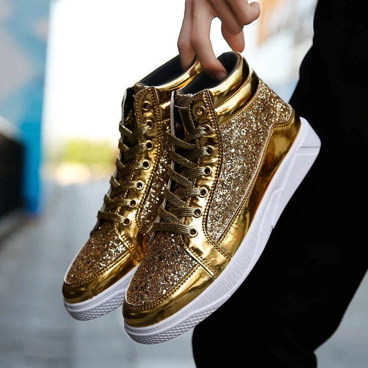 Neiraxa | Baskets montantes brillantes pour hommes
