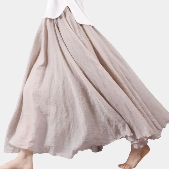 Solinera longue fluide à effet froissé pour Femme – Miquel