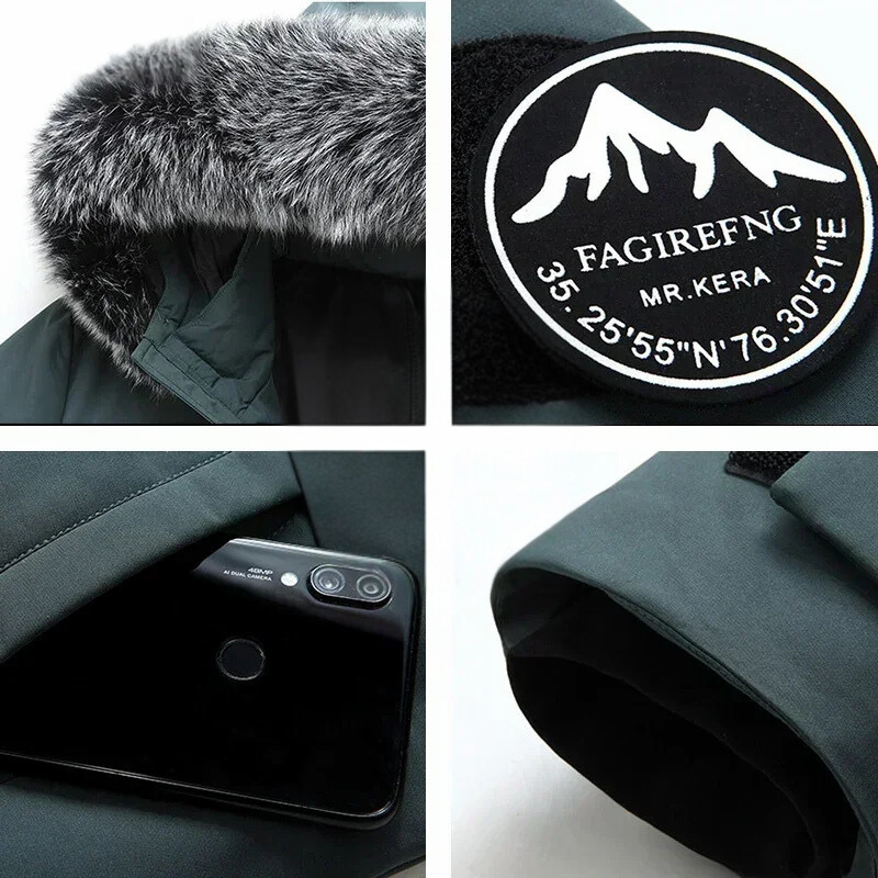 Roelles | Parka d’hiver coupe-vent homme