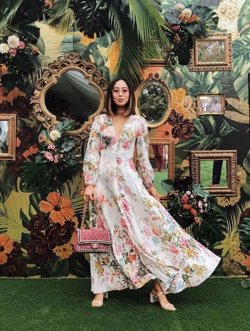 Aanana Fleurie Maxi Robe de plage – Janis