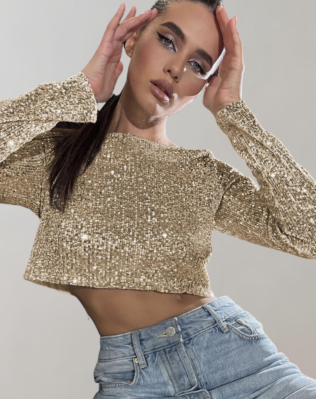 Soonna | Crop top à paillettes