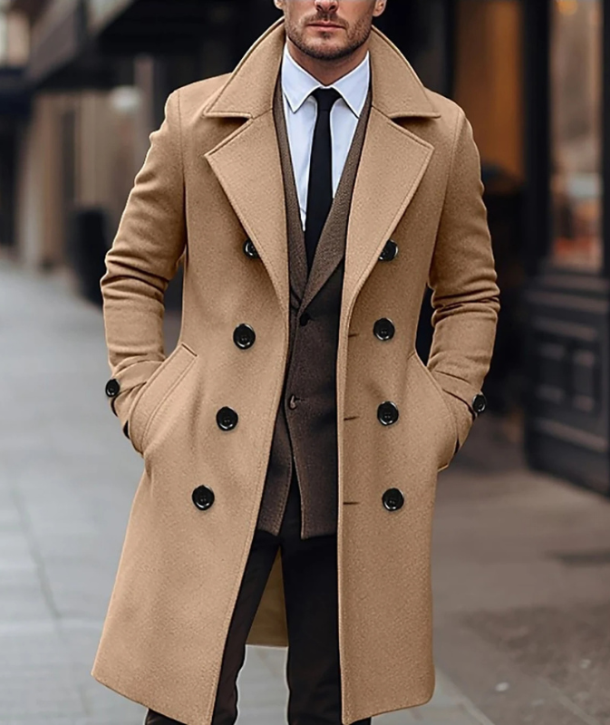 Neinal | Manteau élégant à double boutonnage homme