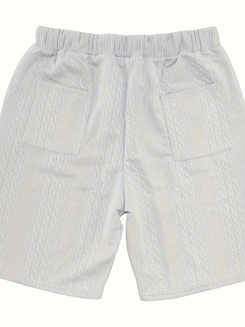 Seanas | Combinaison décontractée en short jacquard pour hommes