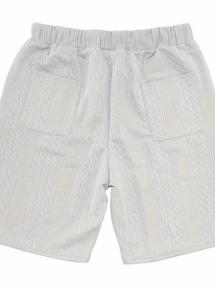 Seanas | Combinaison décontractée en short jacquard pour hommes