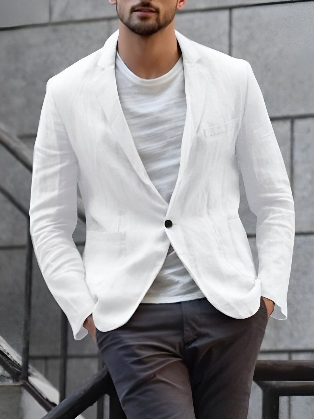 Noonnar | Veste Tailleur Décontractée pour Hommes