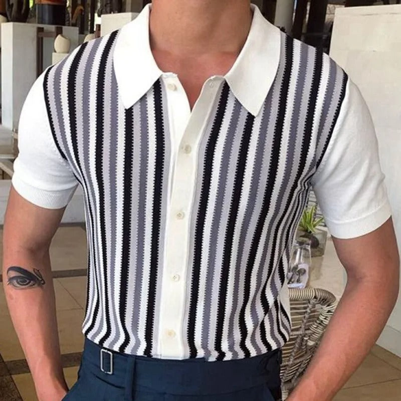 Veaynes | Menswear Polo en maille à manches courtes