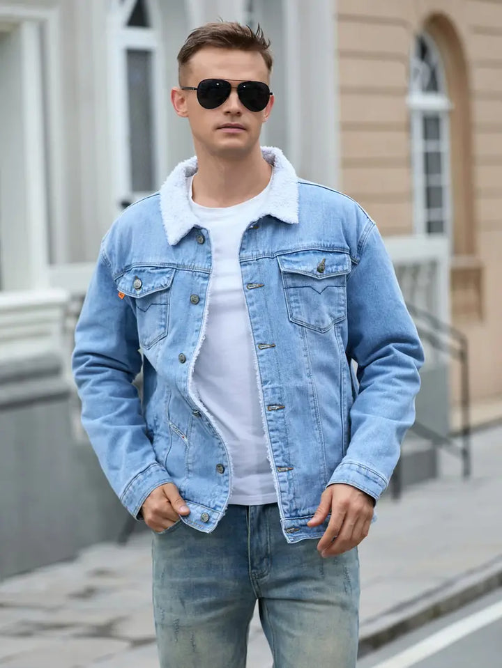 Lilines | Veste Denim Casual pour Hommes