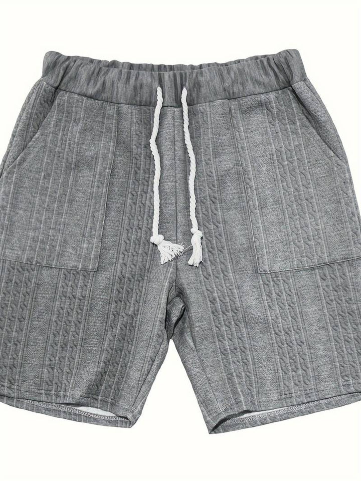Seanas | Combinaison décontractée en short jacquard pour hommes