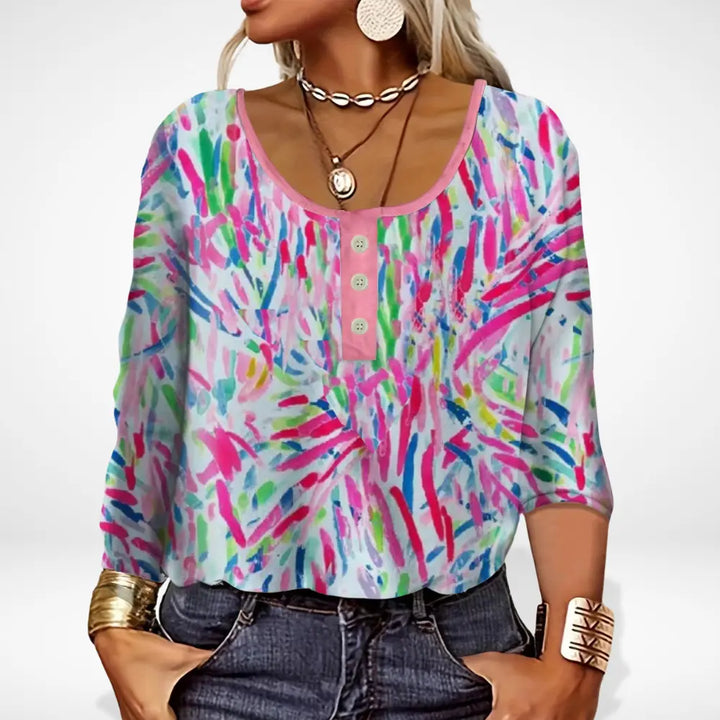 Saonnara à motif éclaté multicolore pour Femme – Thelle