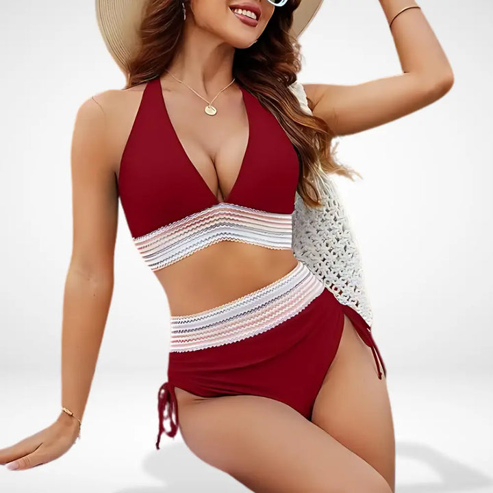 Velinesa de bain une pièce à taille smockée pour Femme – Kenny