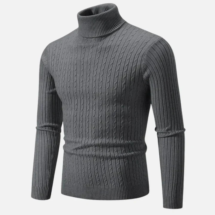 Noorax | Pull col roulé en maille pour hommes