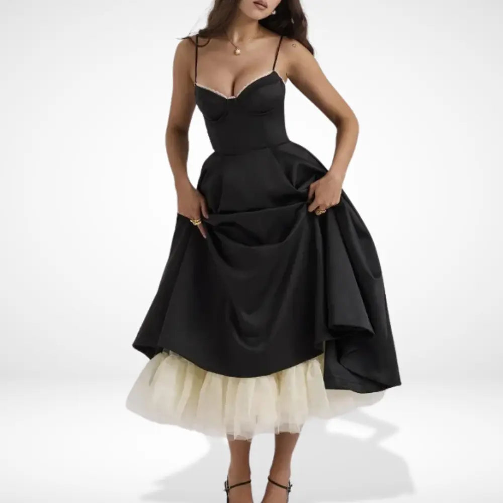 Moevasa cocktail à jupon contrastant pour Femme – Rosaline