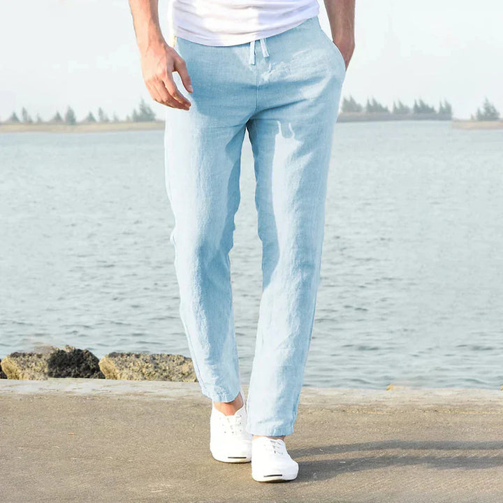 Oarrar | Pantalon Lin Décontracté pour Hommes