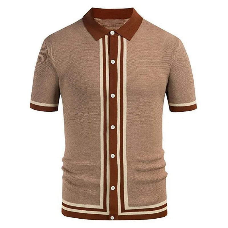 Veaynes | Menswear Polo en maille à manches courtes