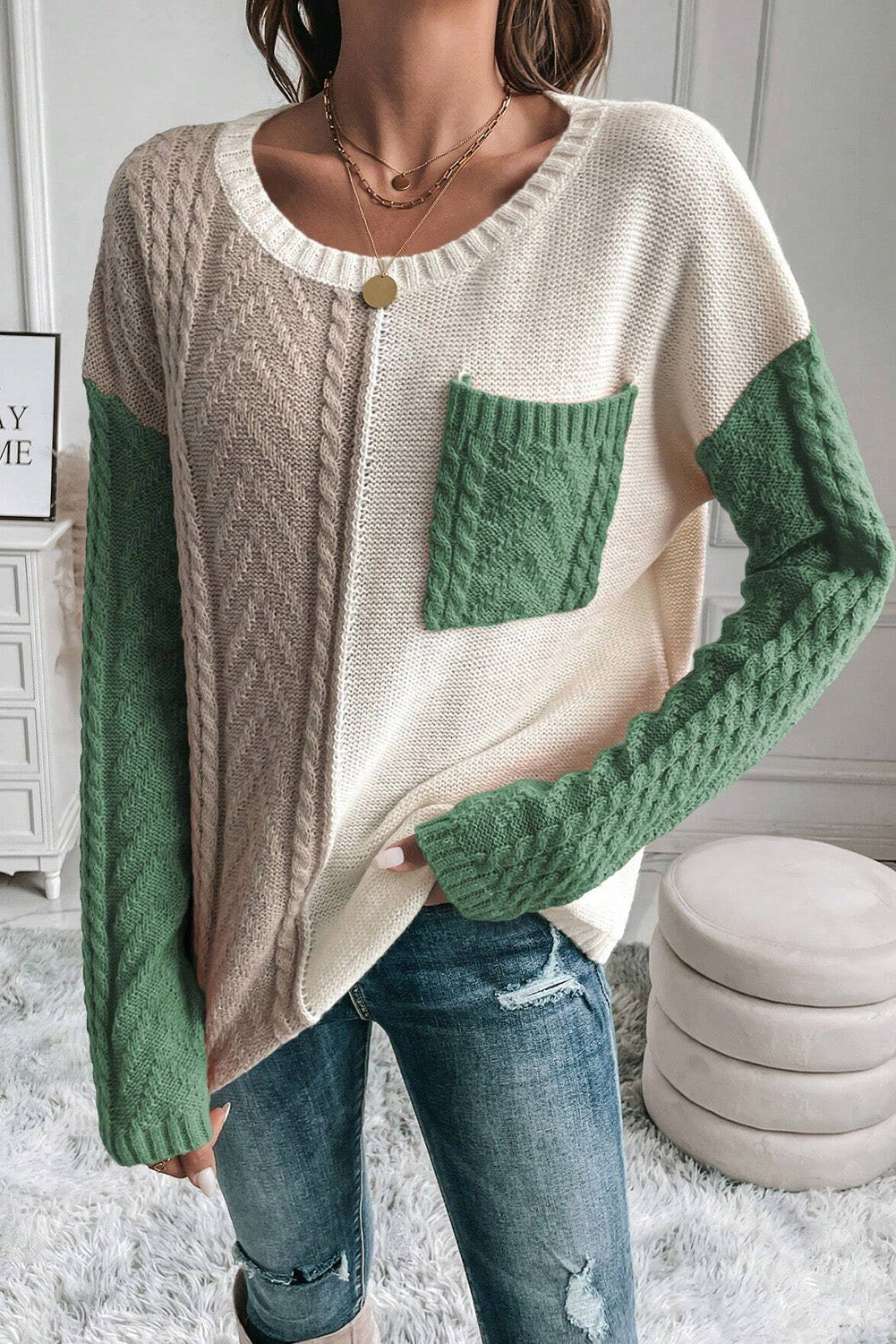 Muara | Pull tendance en color block pour femmes