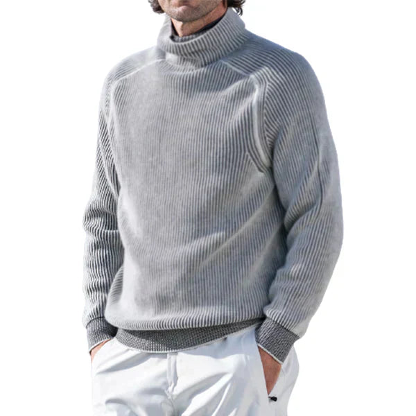 Luosias | Pull chaud avec col pour hommes