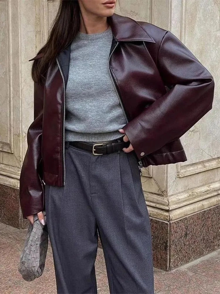 Vielleasa | Veste en cuir vegan pour femme