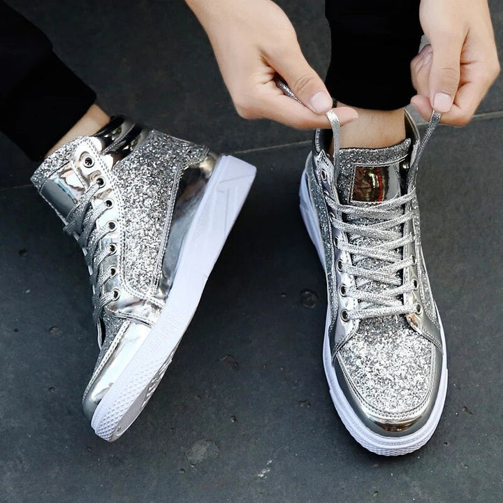 Neiraxa | Baskets montantes brillantes pour hommes