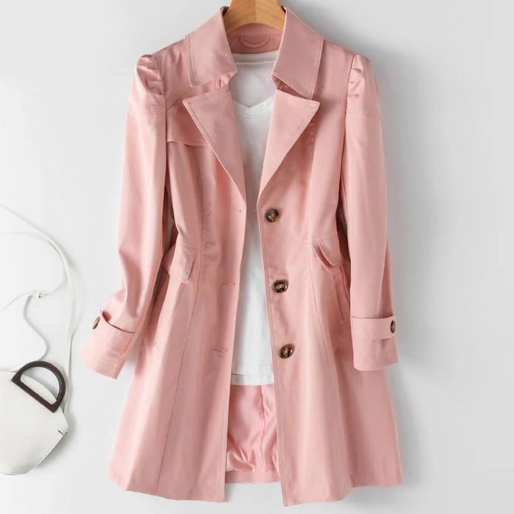Aosiama | Trench Coat Élégant Long Pour Femmes