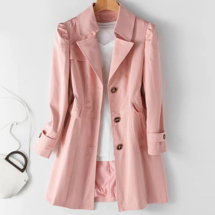 Aosiama | Trench Coat Élégant Long Pour Femmes