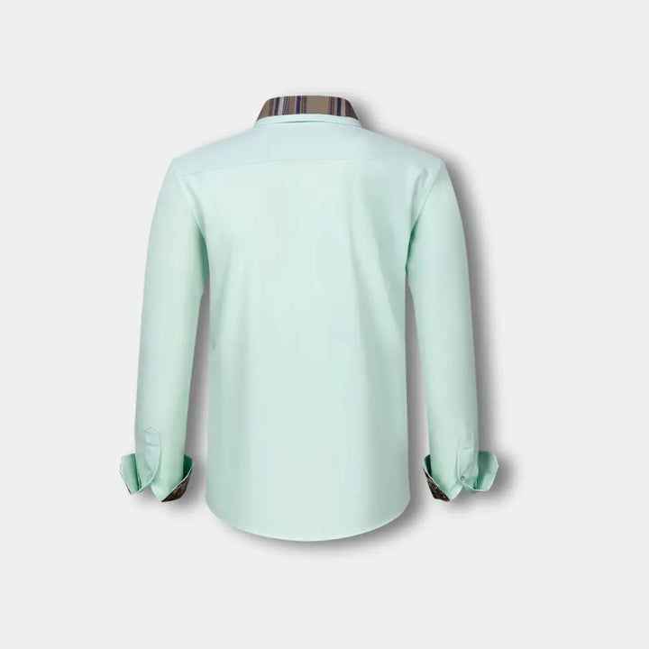 Seosian manches longues à finitions carreaux pour Homme – Joni