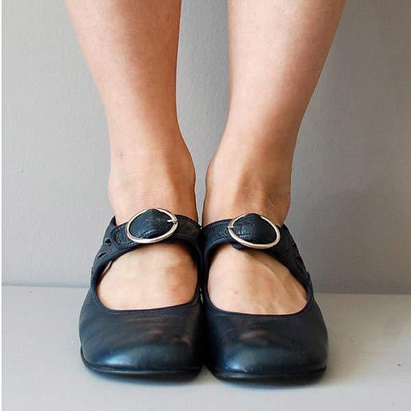 Noina | Chaussures orthopédiques vintage à nez rond