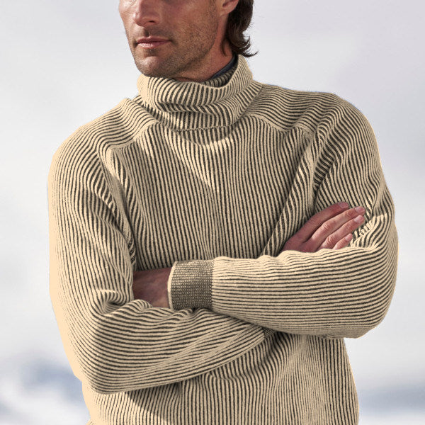 Luosias | Pull chaud avec col pour hommes