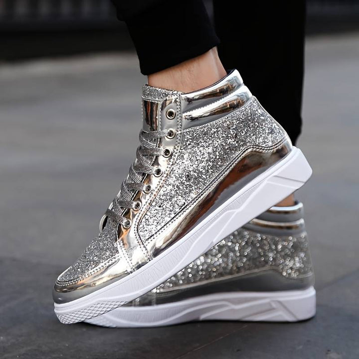 Neiraxa | Baskets montantes brillantes pour hommes