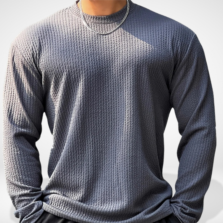 Laayner manches longues à maille texturée pour Homme – Fredin