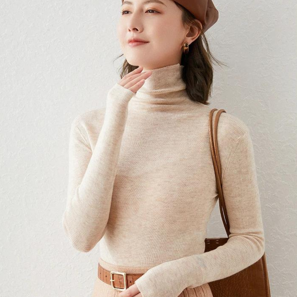 Muenasa | Pull Gola Haute Élégant Pour Femmes
