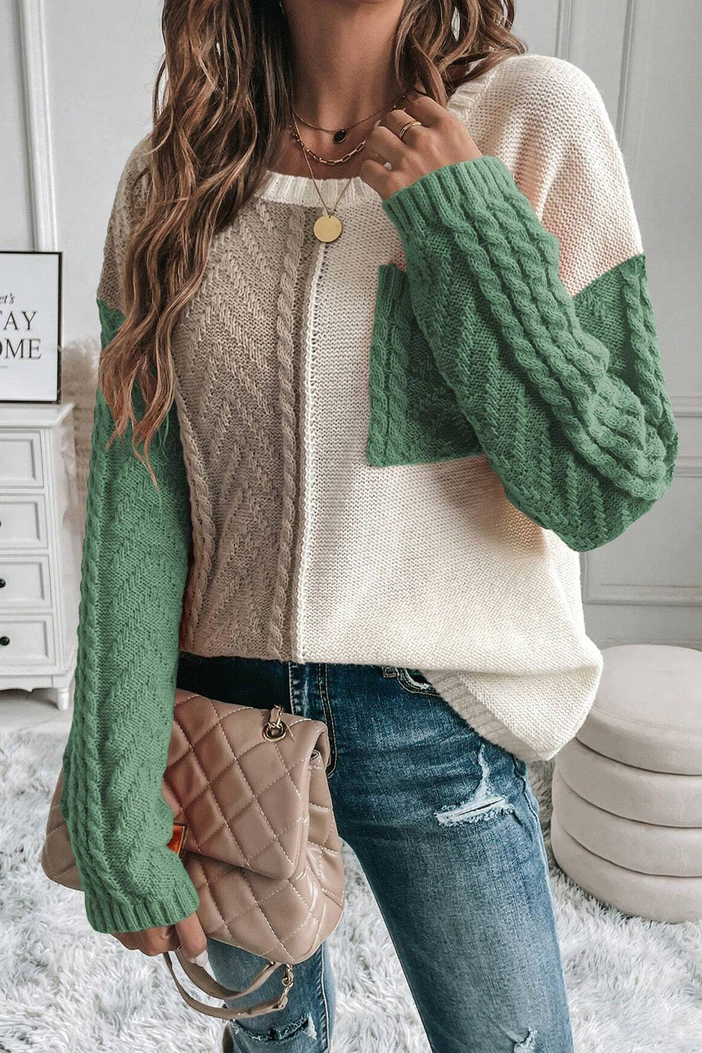 Muara | Pull tendance en color block pour femmes