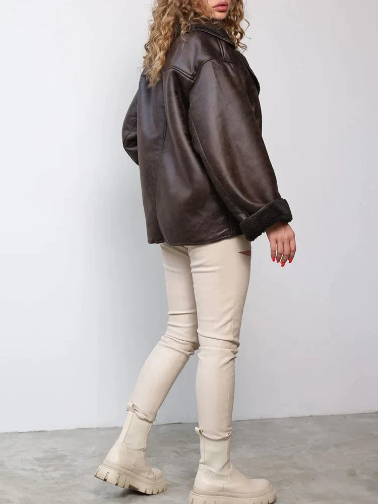 Laarrasa | Veste en cuir vintage