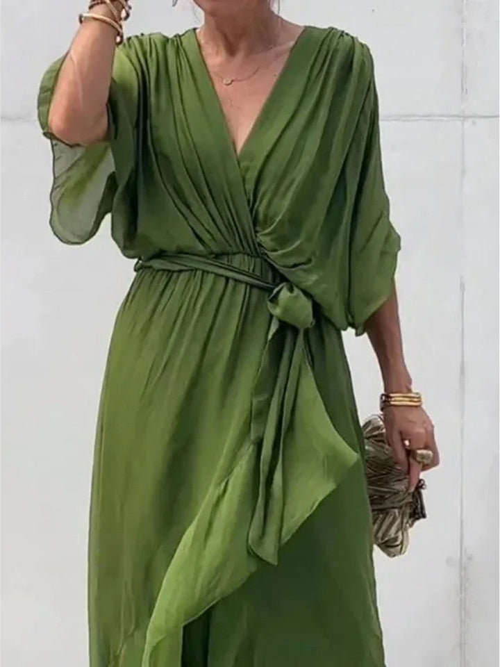 Oellea | Robe fluide à manches chauve-souris pour femmes