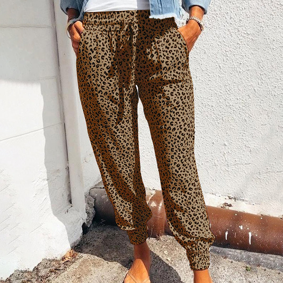 Moirana | Pantalon avec motif léopard