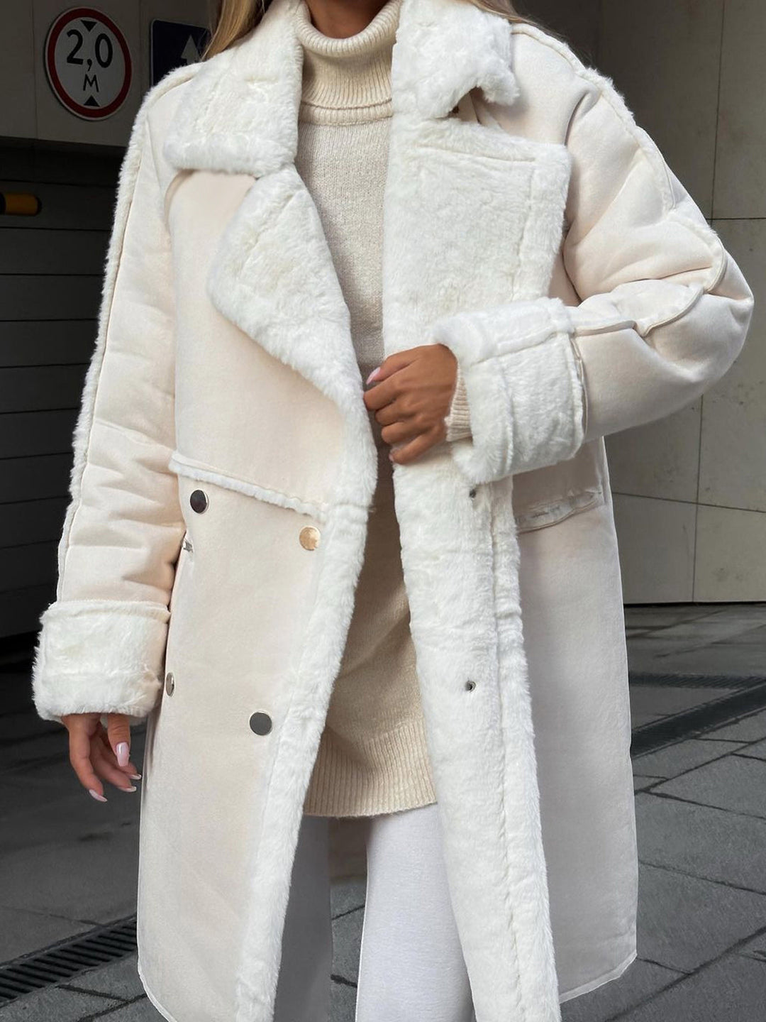 Lievasa | Maxi veste en cuir Chamois