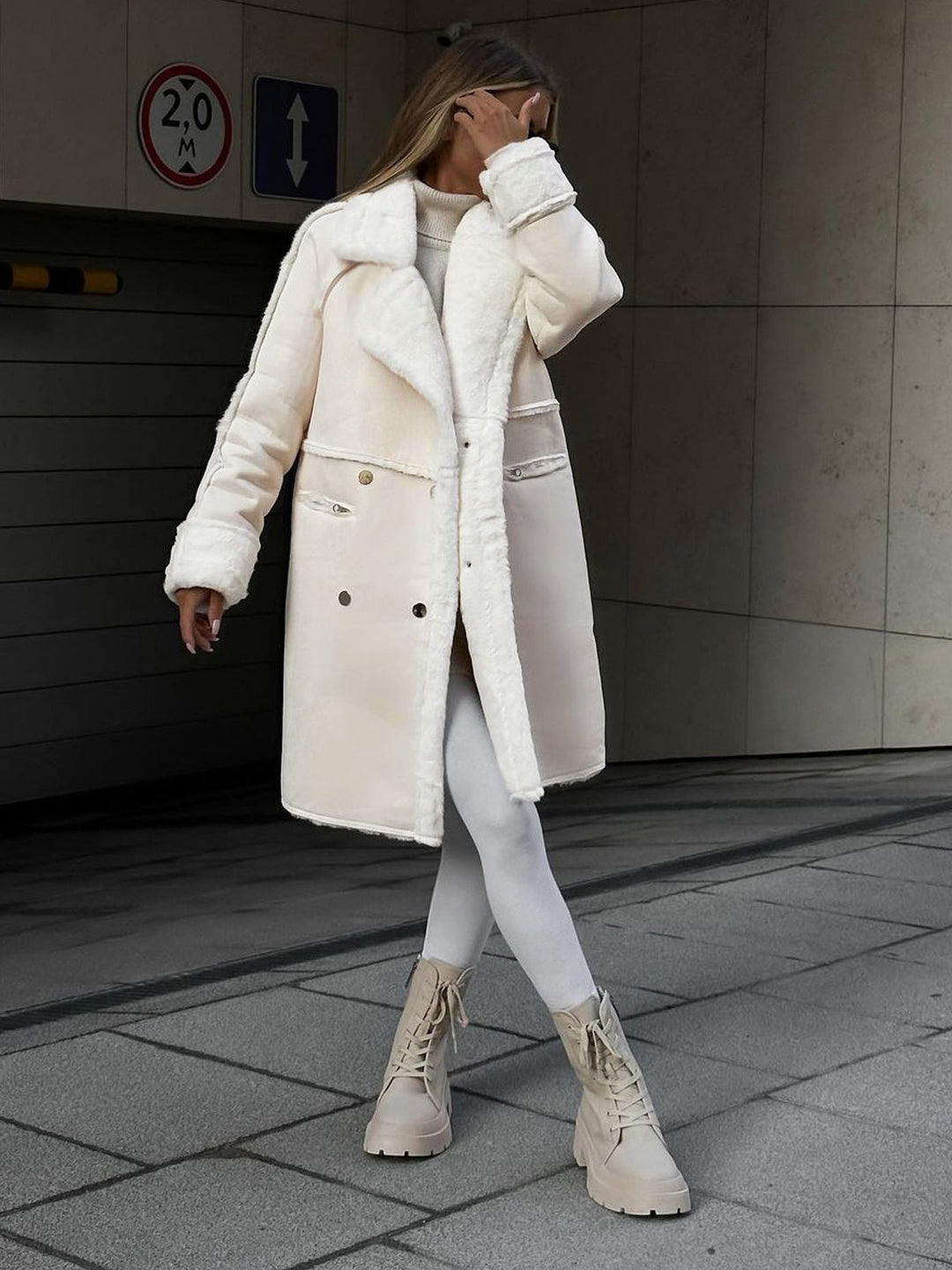Lievasa | Maxi veste en cuir Chamois