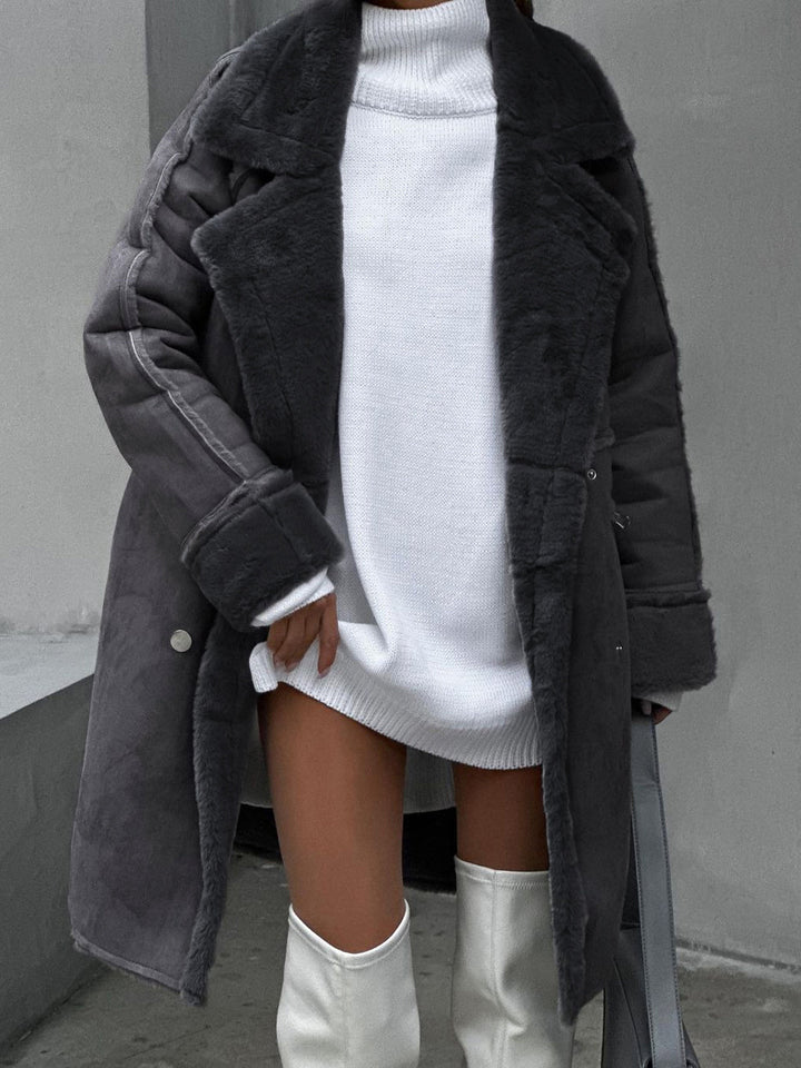 Lievasa | Maxi veste en cuir Chamois