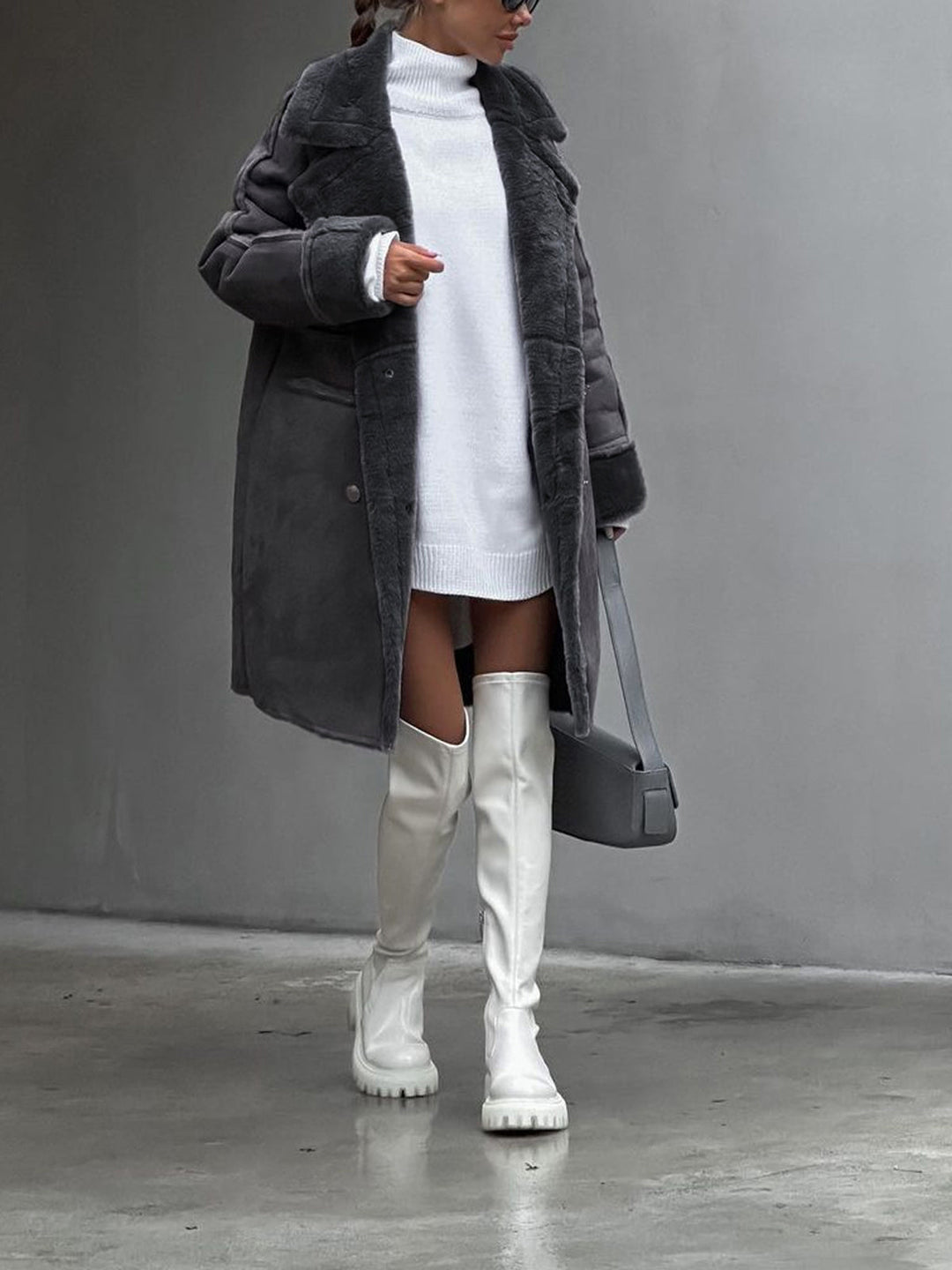 Lievasa | Maxi veste en cuir Chamois