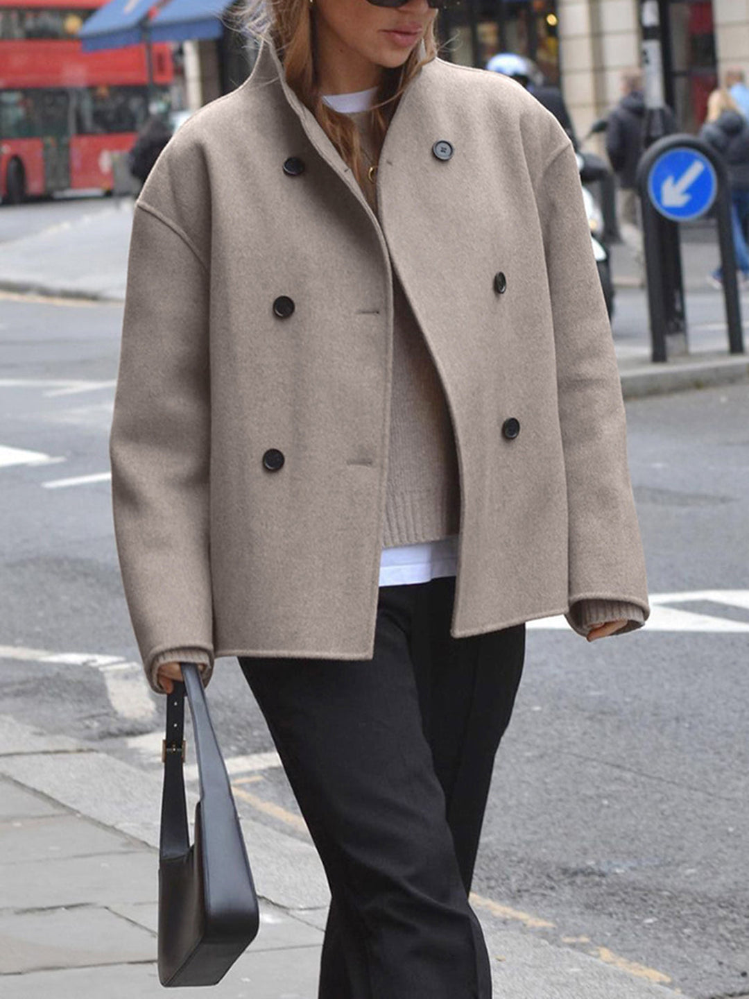 Leettaxa | Veste élégante avec ceinture pour femme