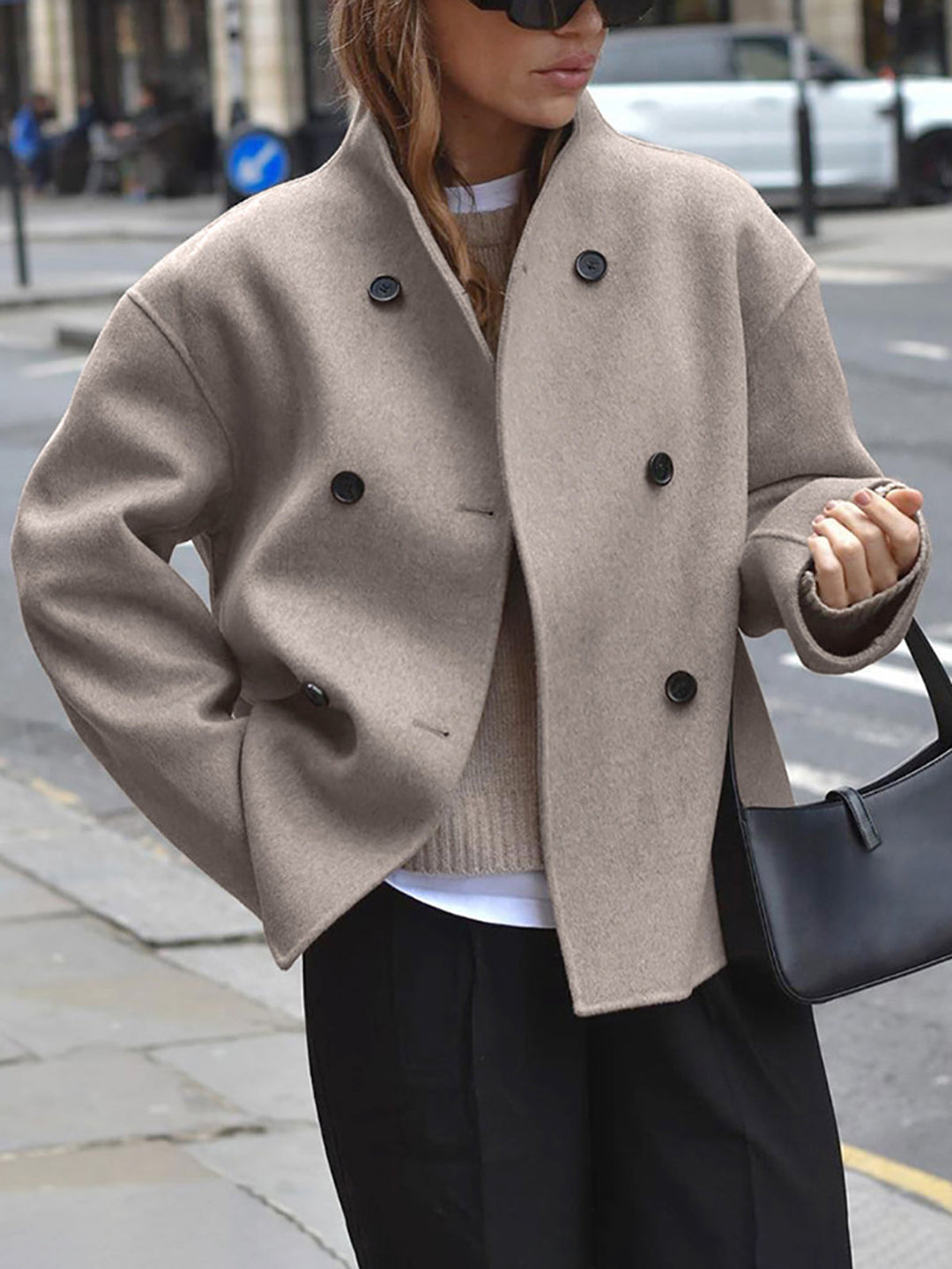 Leettaxa | Veste élégante avec ceinture pour femme