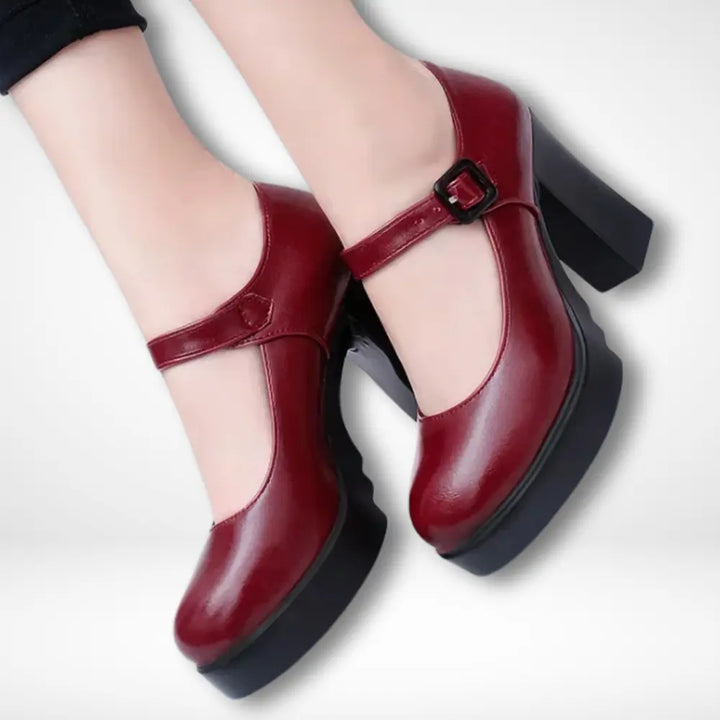 Soosiaxa plateforme avec bride vintage pour Femme – Dora