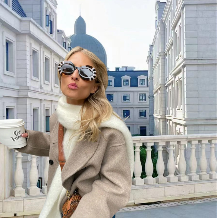 Leettaxa | Veste élégante avec ceinture pour femme