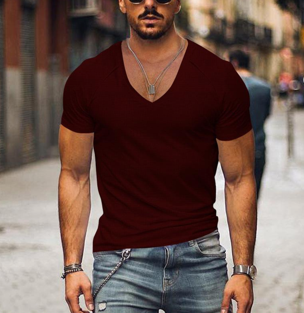 Saarrax | T-shirt col V pour homme