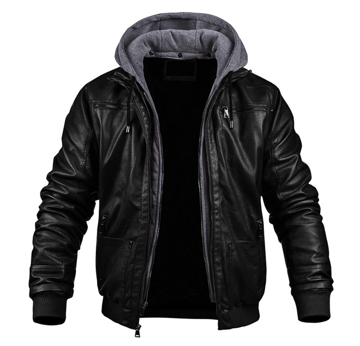 Luenar | Veste en cuir chaude pour hommes