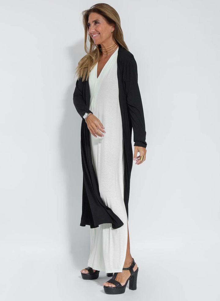 Eanasa robe longue et veste fluide pour femmes - Eva