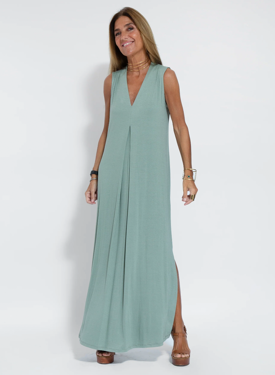 Eanasa robe longue et veste fluide pour femmes - Eva