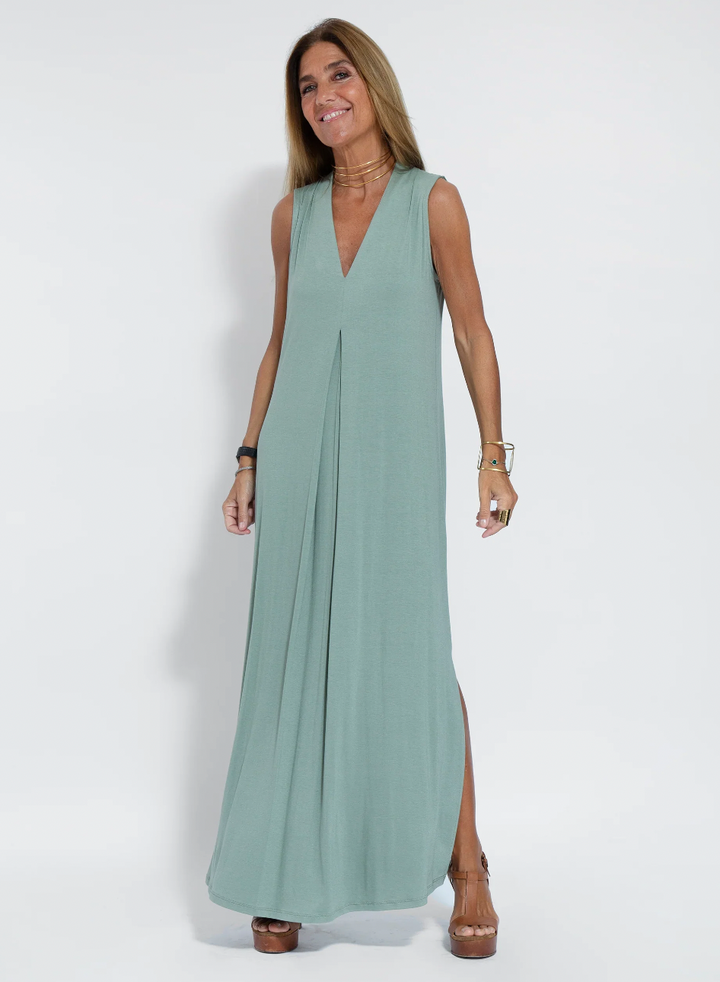 Eanasa robe longue et veste fluide pour femmes - Eva