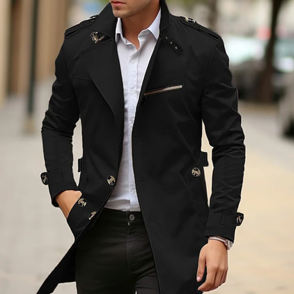 Soettam | Trench-coat de printemps élégant pour hommes