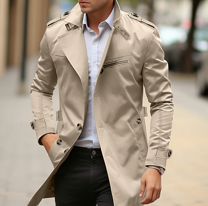 Soettam | Trench-coat de printemps élégant pour hommes