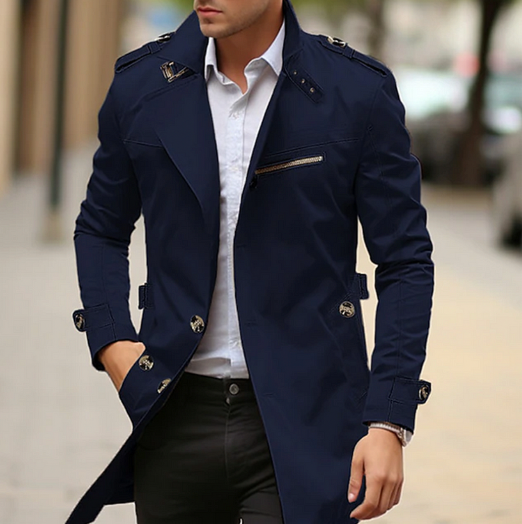 Soettam | Trench-coat de printemps élégant pour hommes